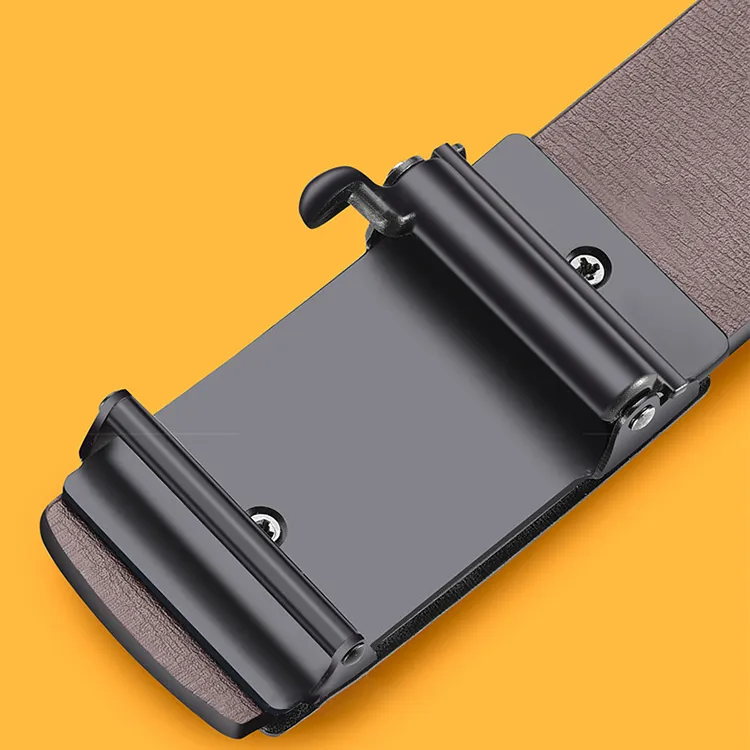 Mulinsen Cow Leather Belts Men's Width 3.5CM-2