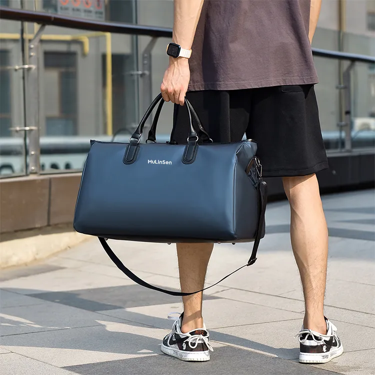 Mulinsen Polyester With Oxford Travel Bag Unisex Black/gray/army Green/blue-6