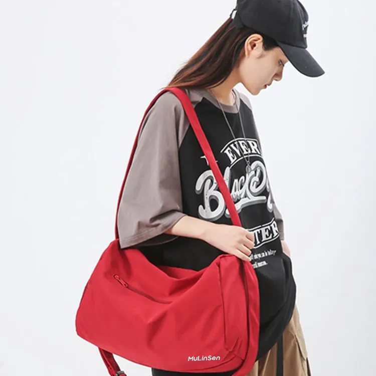 Mulinsen Nylon Crossbody Bag, Shoulder Bag Regular Unisex Multicolor-5