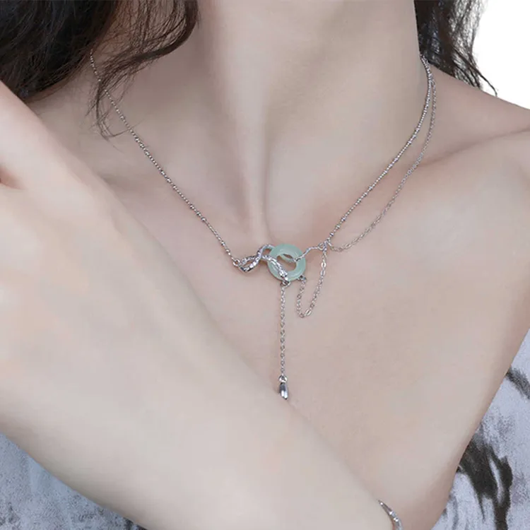 BAGGL Chalcedony Jade Necklaces Women's-3
