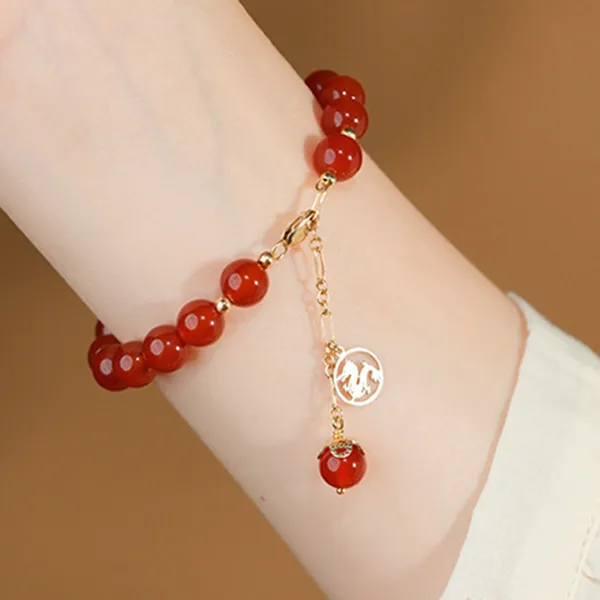 BAGGL Reconstructed Cinnabar Jade Bracelets Women's-1