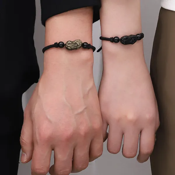 BAGGL Obsidian Jade Bracelets Men's-2