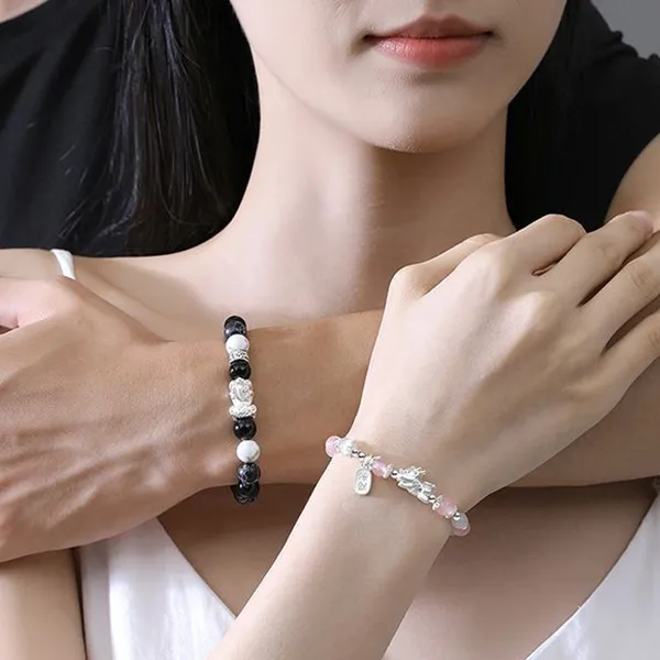 BAGGL Obsidian Jade Bracelets Unisex-2