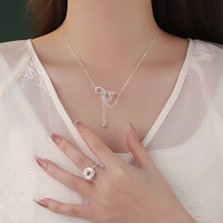 BAGGL Chalcedony Jade Necklaces Women's-4