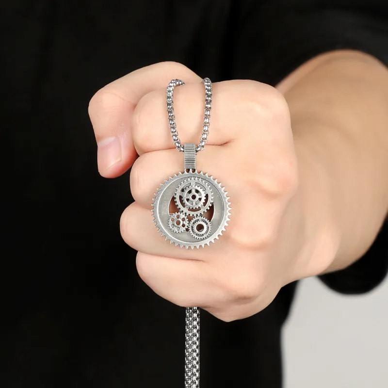 BAGGL Titanium Steel Necklaces Men's-4