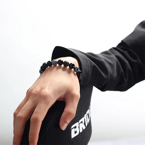BAGGL Obsidian Jade Bracelets Men's-2