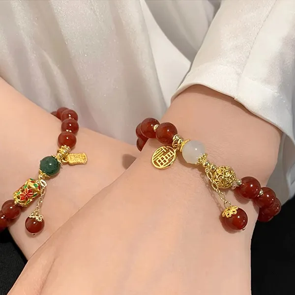 BAGGL Colored Glaze Jade Bracelets Women's-2