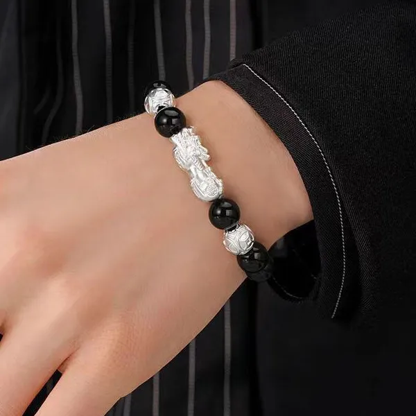 BAGGL Obsidian Jade Bracelets Unisex-1