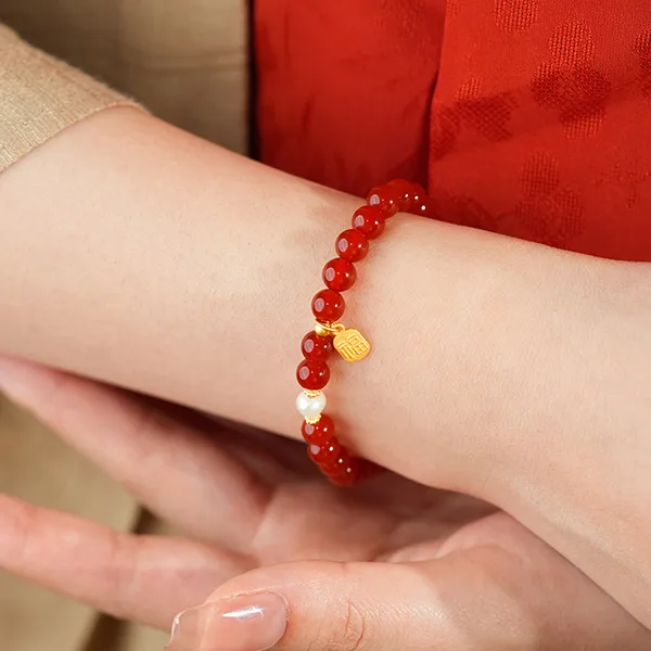 BAGGL Reconstructed Cinnabar Jade Bracelets Women's-2
