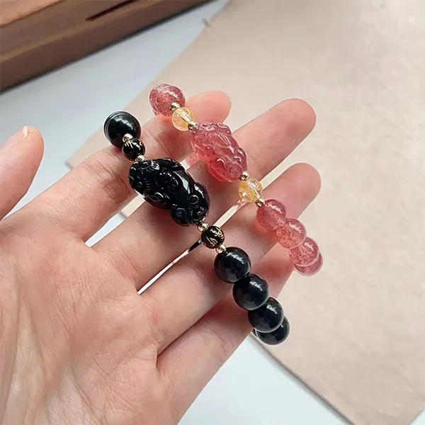 BAGGL Obsidian Jade Bracelets Unisex-3