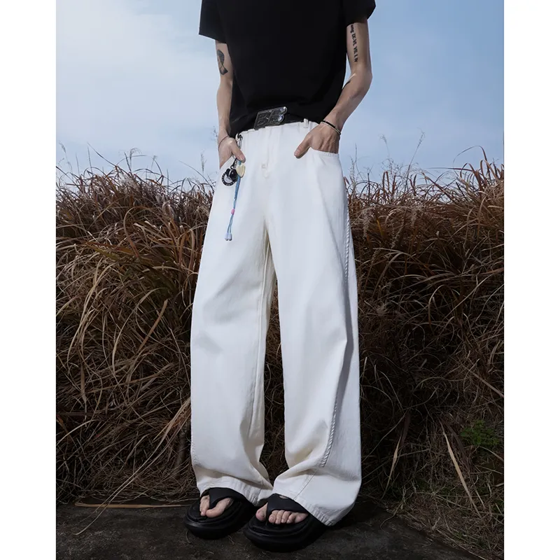 AGBG Jeans Unisex White-3