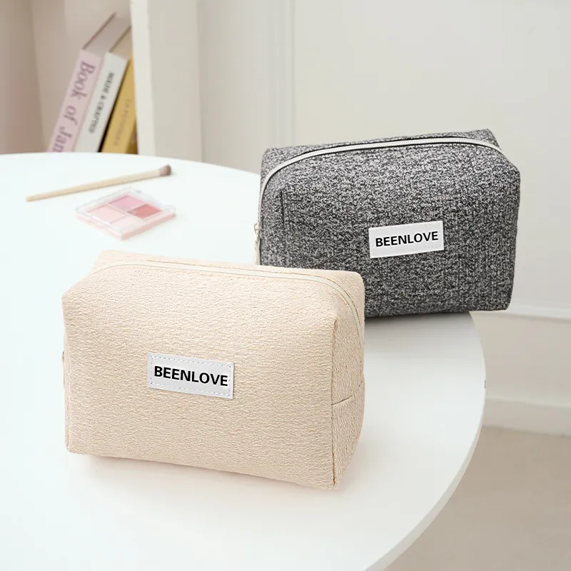 Sweet Pillow House Xue Eight Point Makeup Bag Handheld Cosmetics Storage Bag Portable Medium Bag Travel Makeup Bag-3