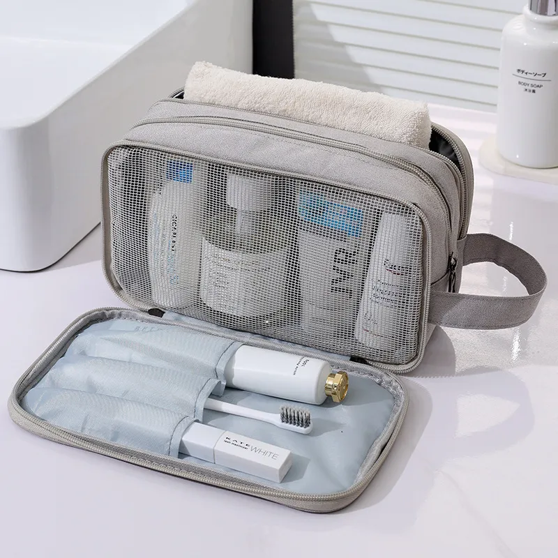 Sweet Pillow House Portable Dry And Wet Toiletry Bag, Travel Toiletry Bag, Cosmetics Storage Bag, Makeup Bag Portable-4
