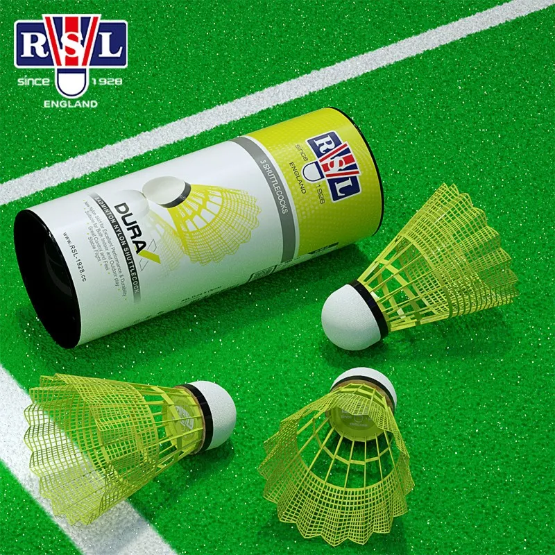 RSL Nylon Shuttlecock 3 Pack Nylon Everyday Shuttlecocks-1