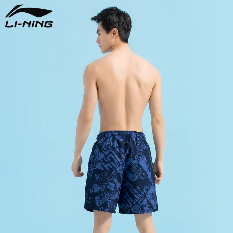 LiNing Sports Trend Series Swimming Shorts Men's Blue-2