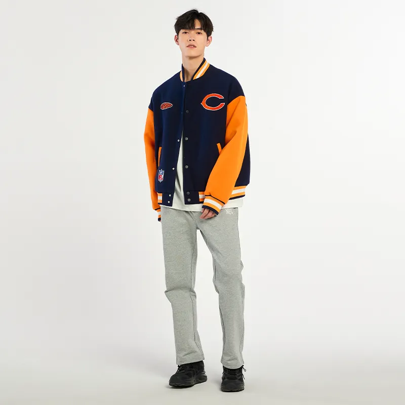 NFL Baseball Jacket Unisex Dark Blue-4