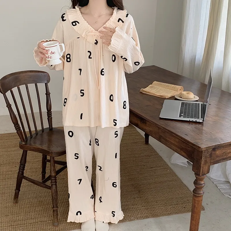 GRACEWELL Pajama Set Women's Champagne-1