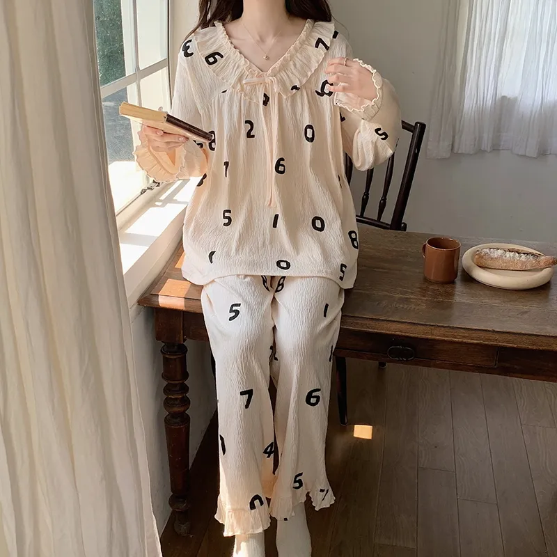 GRACEWELL Pajama Set Women's Champagne-5