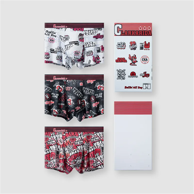 Clarkarida Underpants Men's 3 Pack Gift Box Set-3