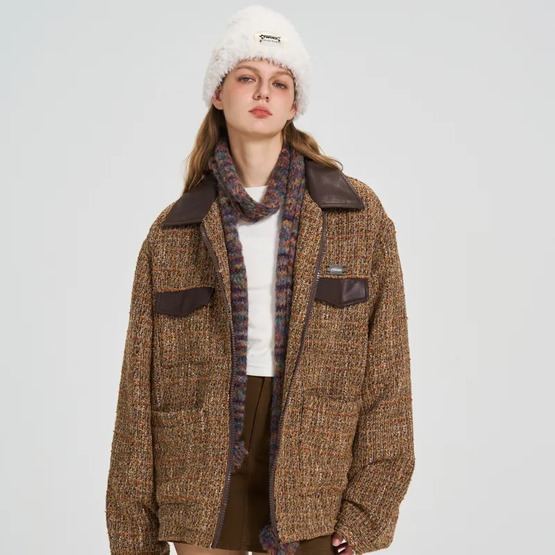 TWOEX2 Jackets Coats Unisex Maillard Style Brown-4