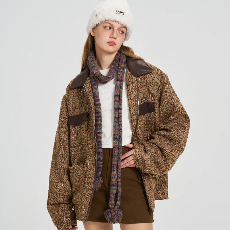 TWOEX2 Jackets Coats Unisex Maillard Style Brown-2