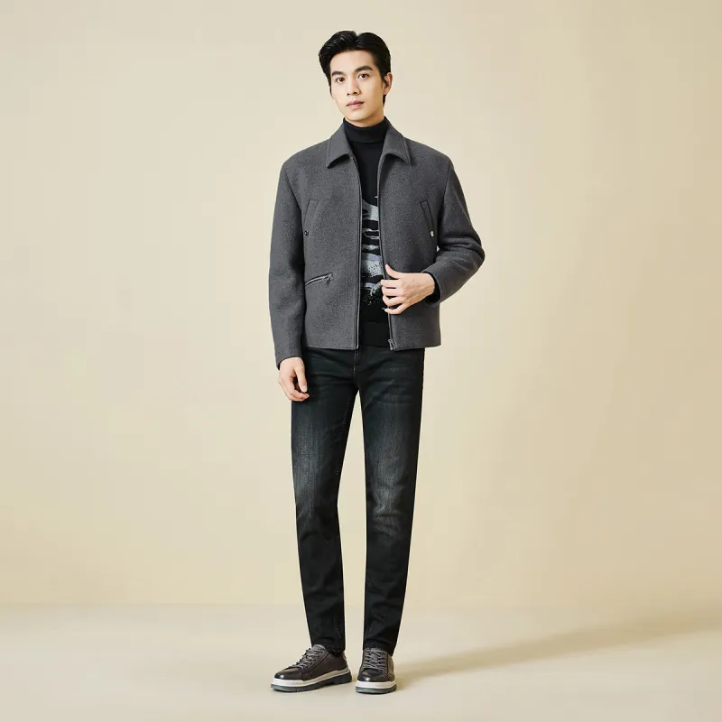 LESS IS MORE Coat Men's Metallic Gray-4