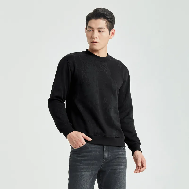 LESS IS MORE Sweatshirt Men's Black-2