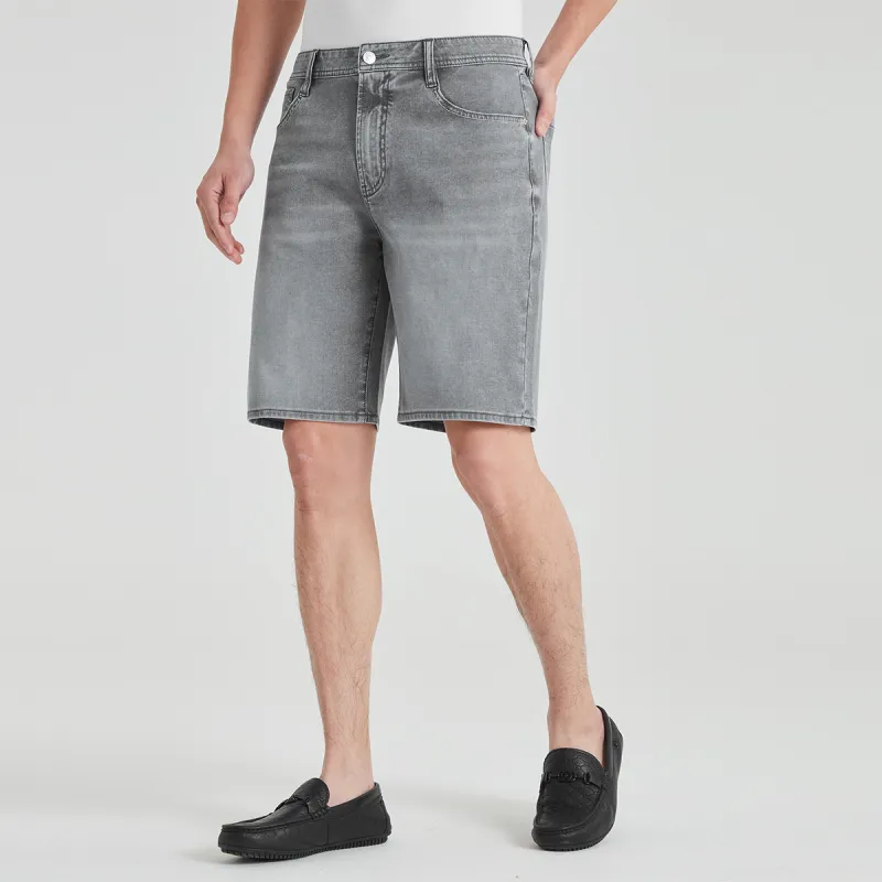LESS IS MORE Denim Shorts Men's Medium Gray-4