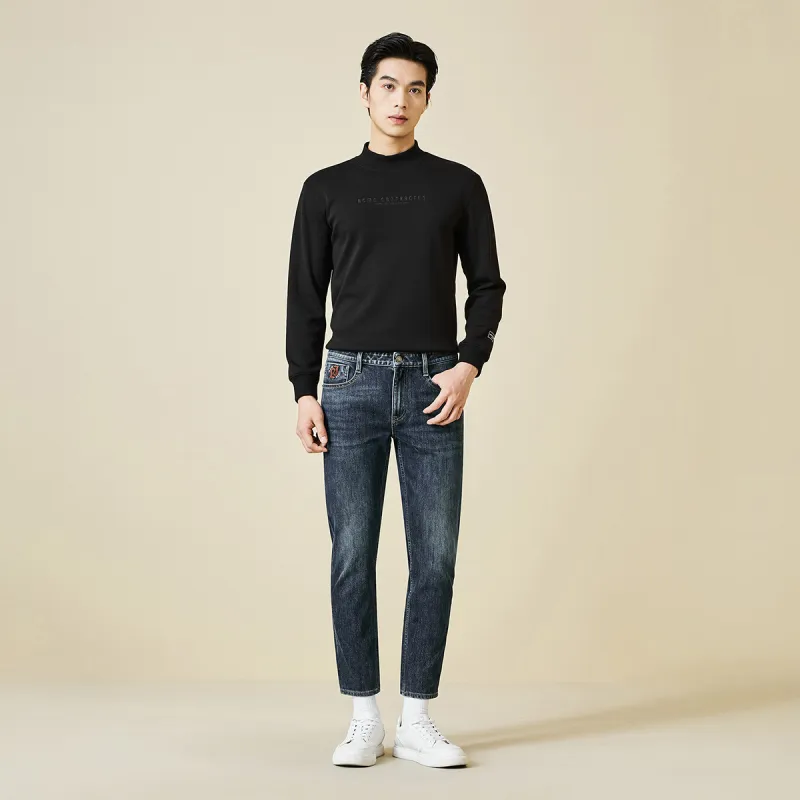 LESS IS MORE Jeans Men's Dark Blue Gray-4