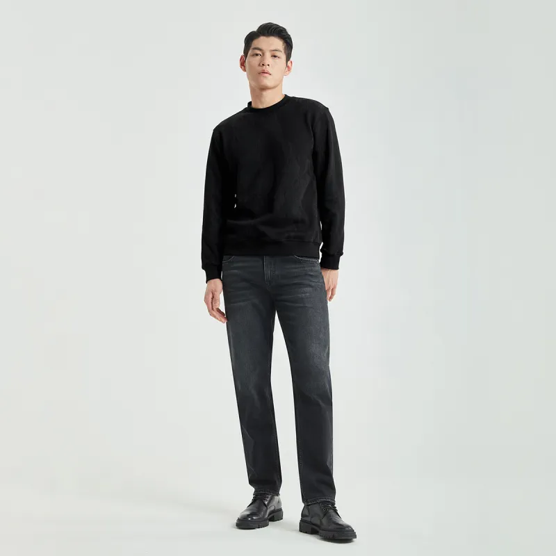 LESS IS MORE Sweatshirt Men's Black-4