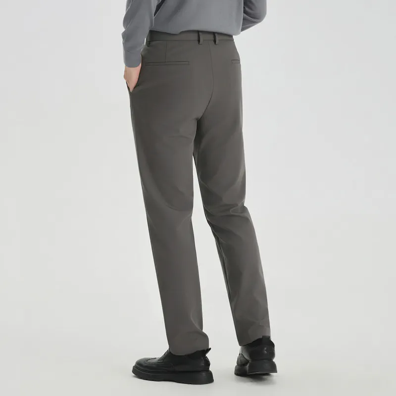LESS IS MORE Suit Trouser Men's Brown Gray-5