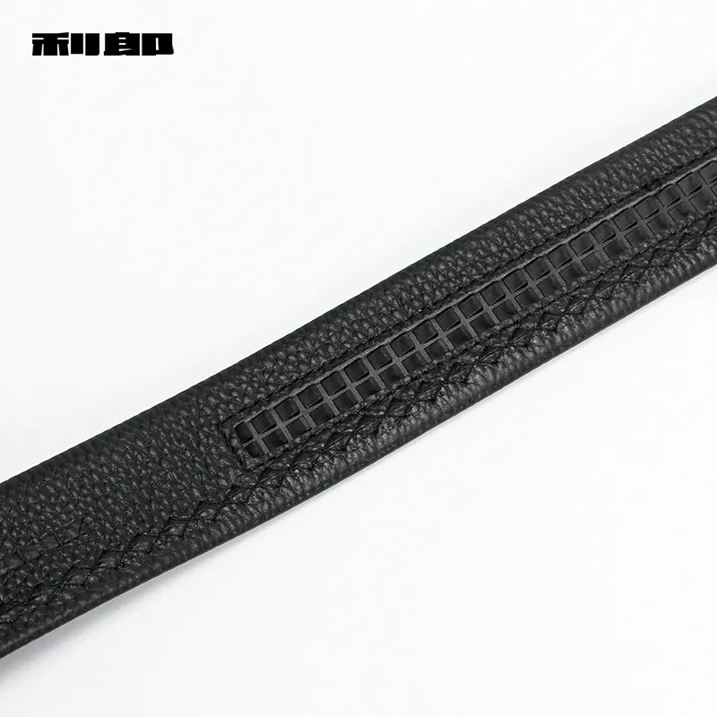 LESS IS MORE Top Grain Cow Leather Belts Men's Width 3.5CM-4