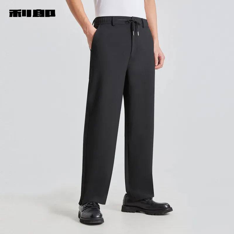 LESS IS MORE SS25 Casual Pants Men's Black-4