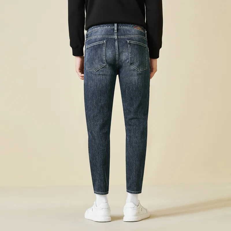 LESS IS MORE Jeans Men's Dark Blue Gray-3