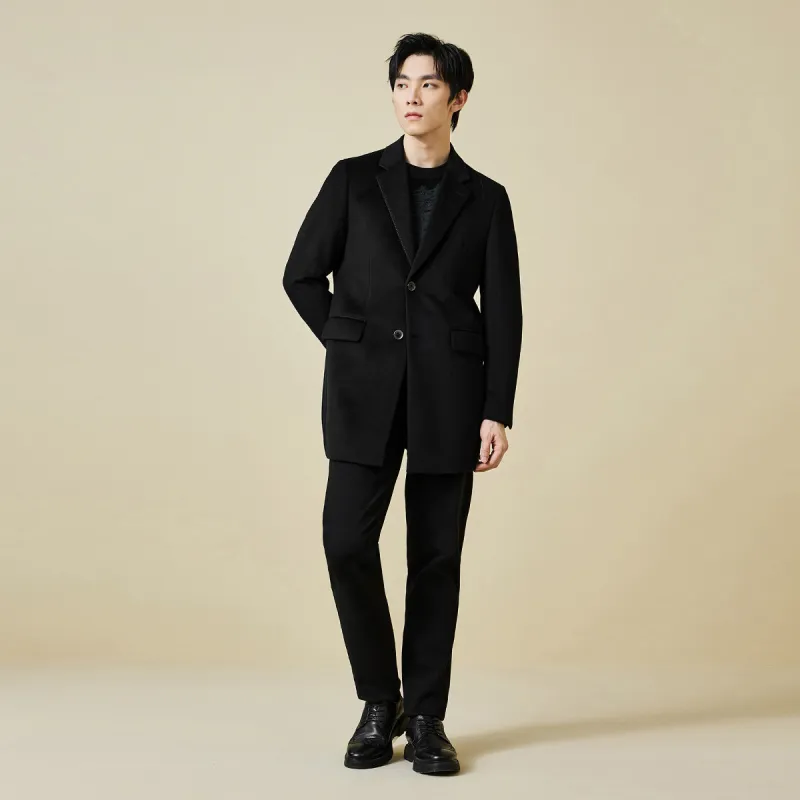 LESS IS MORE Coats Men Black 23DYR9331S-4