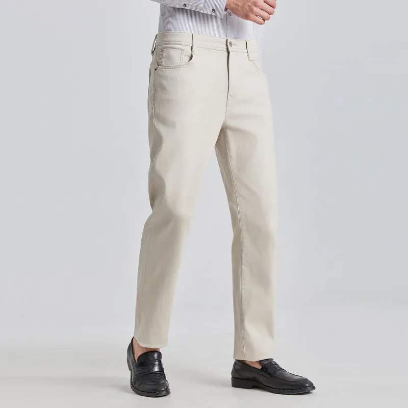 LESS IS MORE SS25 Jeans Men's Beige Yellow-3