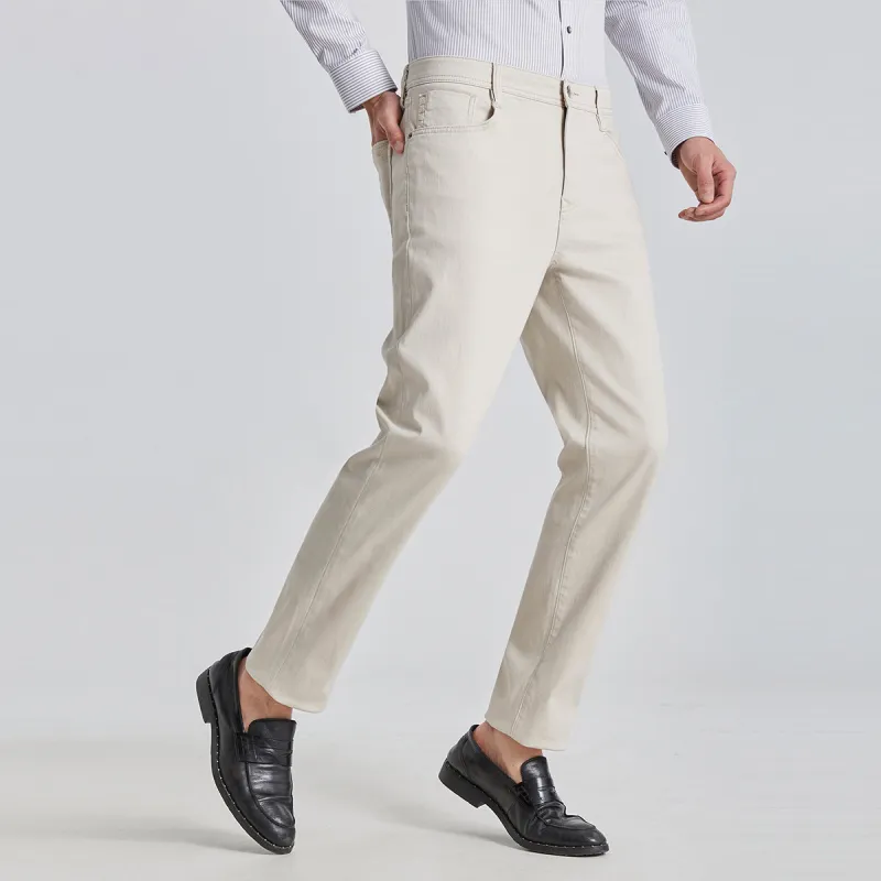 LESS IS MORE SS25 Jeans Men's Beige Yellow-5