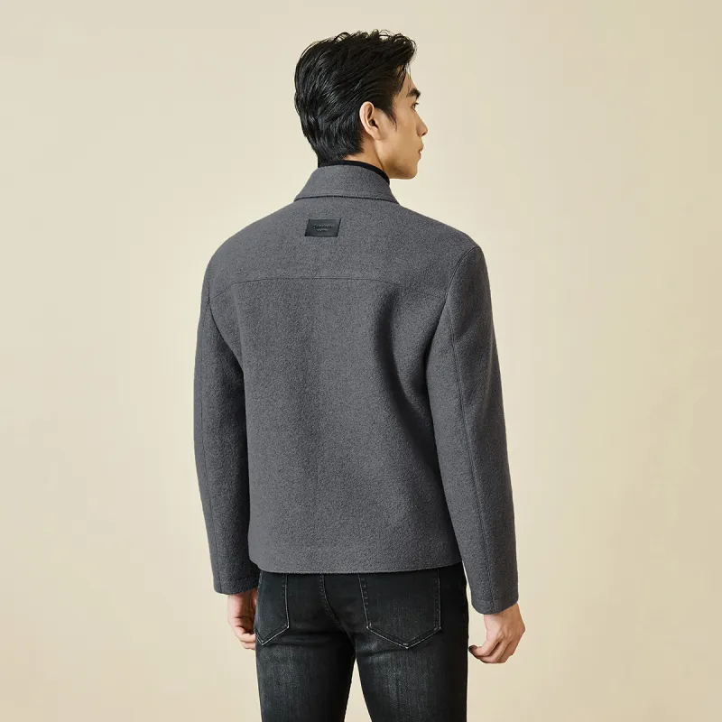 LESS IS MORE Coat Men's Metallic Gray-3