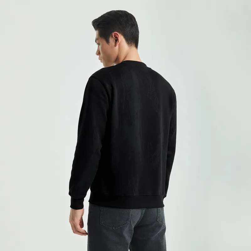 LESS IS MORE Sweatshirt Men's Black-3
