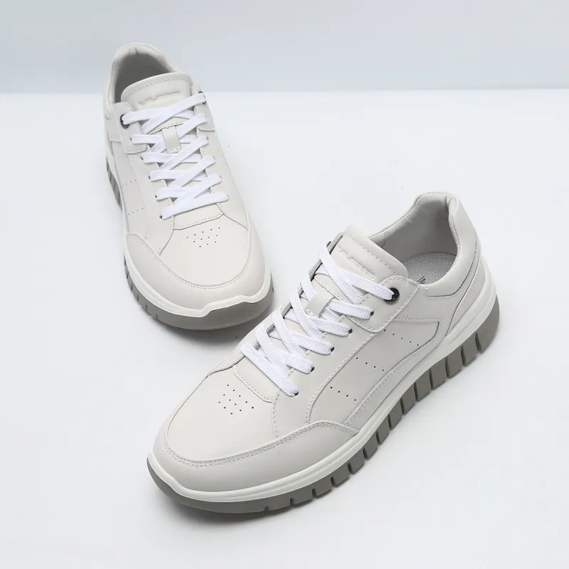 LESS IS MORE Anti Slip Wear Resistant Low Top Casual Shoes Men's White-3
