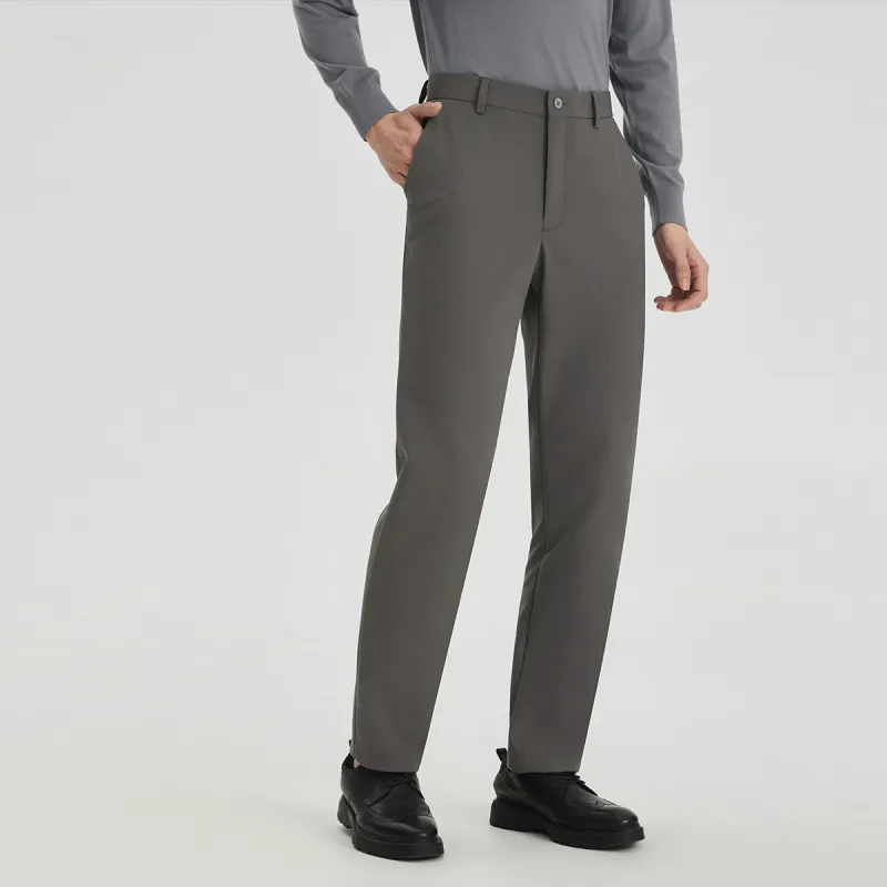LESS IS MORE Suit Trouser Men's Brown Gray-4