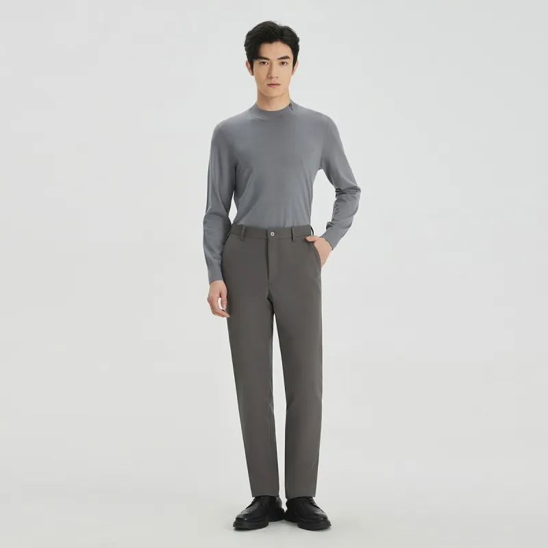 LESS IS MORE Suit Trouser Men's Brown Gray-6