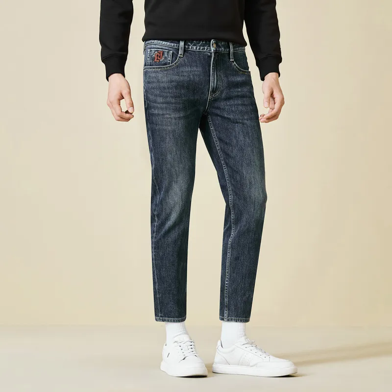 LESS IS MORE Jeans Men's Dark Blue Gray-1