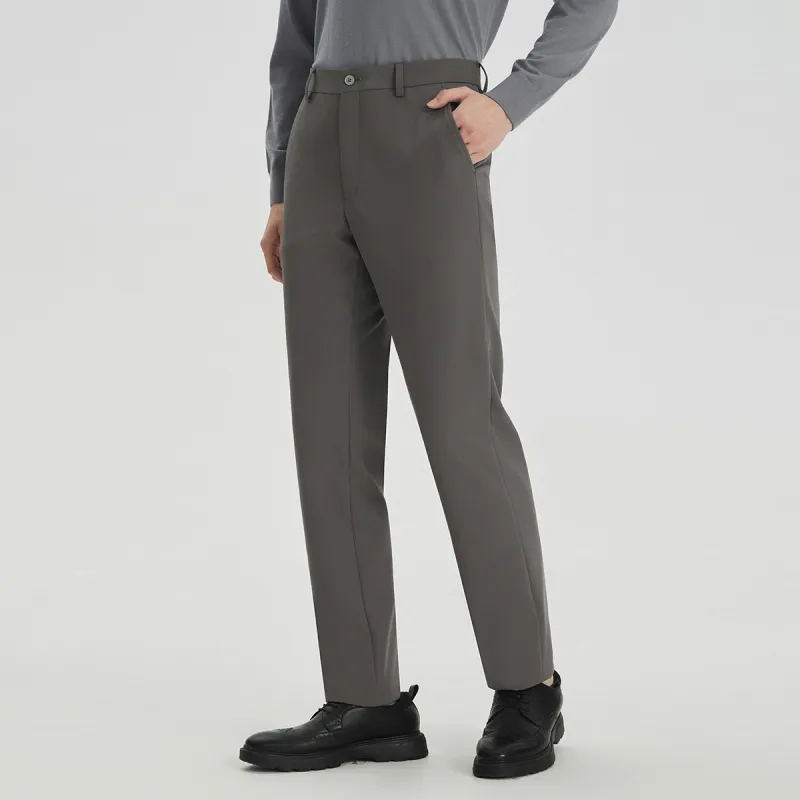 LESS IS MORE Suit Trouser Men's Brown Gray-3