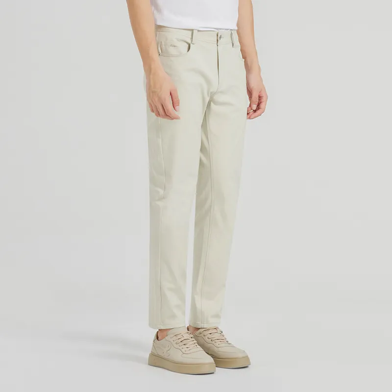 LESS IS MORE Casual Pants Men's Beige Gray-5