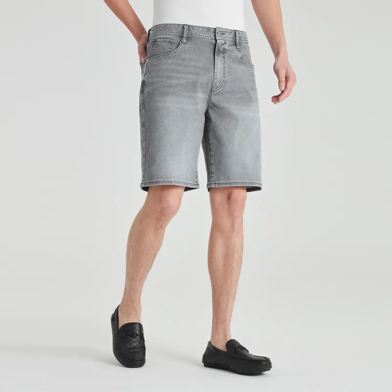 LESS IS MORE Denim Shorts Men's Medium Gray-5