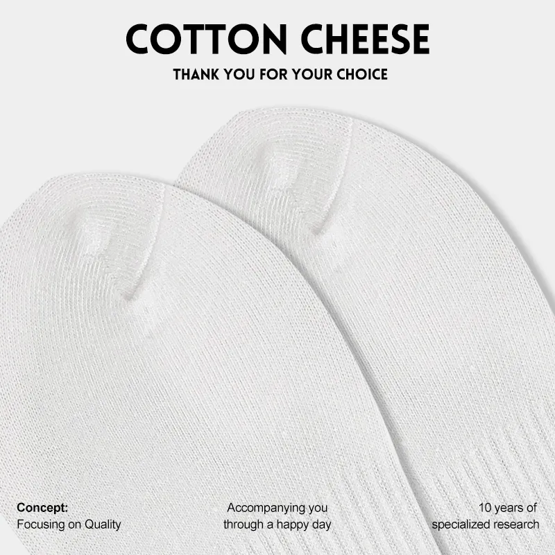 COTTON CHEESE Mid Calf Socks Men's 5 Pack-2