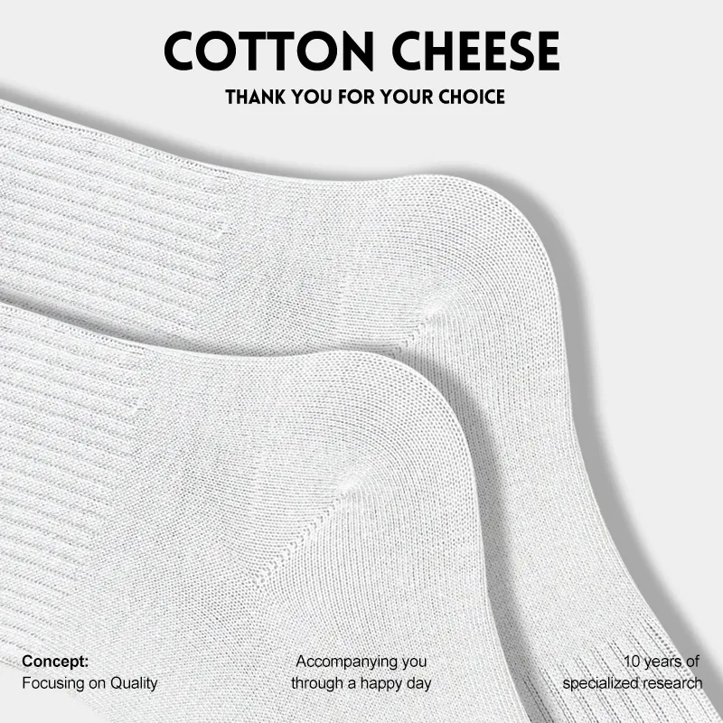 COTTON CHEESE Mid Calf Socks Men's 5 Pack-5