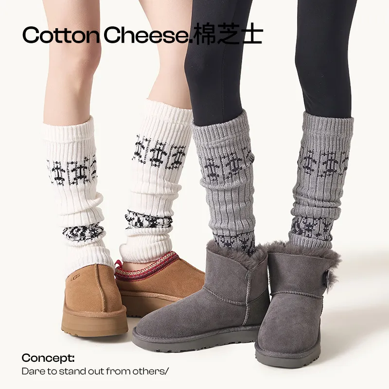 COTTON CHEESE Knee High Socks Women's 1 Pack-21