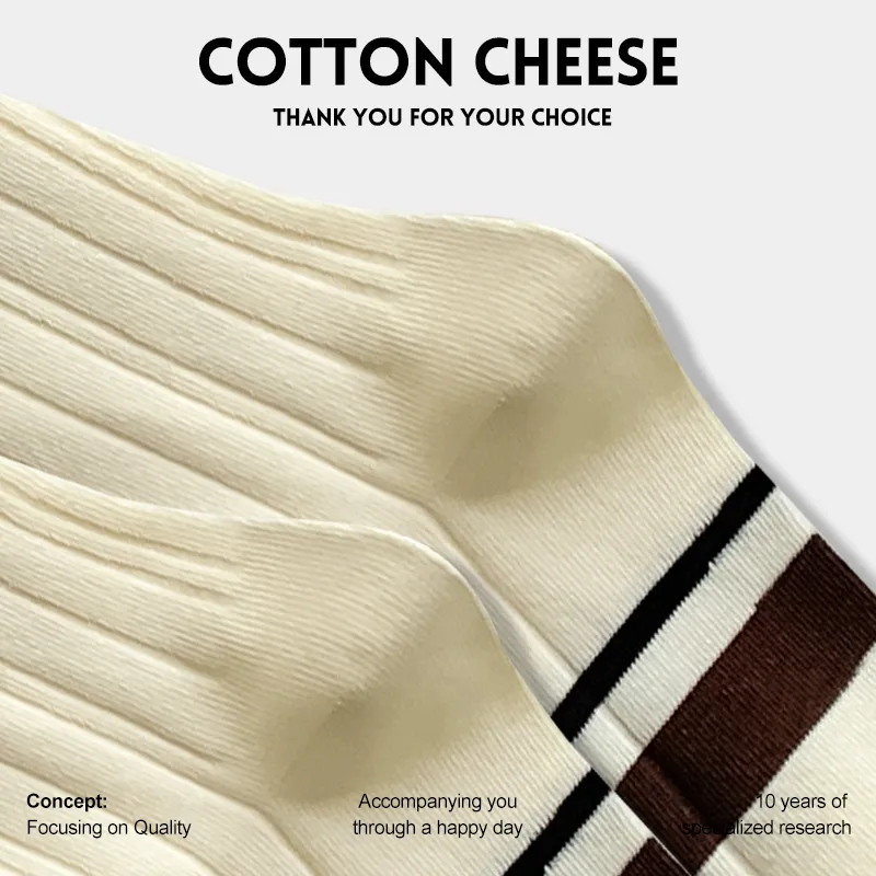 COTTON CHEESE Knee High Socks Women's 3 Pack-3